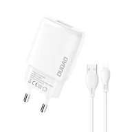 Ładowarki do telefonów - Dudao ładowarka sieciowa USB-A 7.5W + kabel USB-A - Lightning 1m biały (A1sEU) - miniaturka - grafika 1