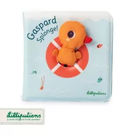 Zabawki do kąpieli - LILLIPUTIENS Magiczna książeczka do kąpieli z zabawką-gąbką Kaczorek Gaspard 0 m+ - miniaturka - grafika 1