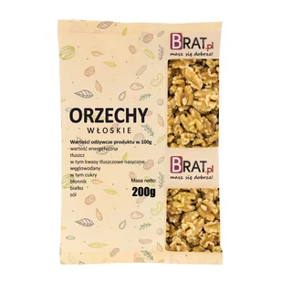 Orzechy Włoskie 200G 100% Naturalne Łuskane Zdrowe - Orzechy i nasiona - miniaturka - grafika 1