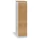 Kartoteka metalowa KOMBI z drewnianym frontem A4, 5 szuflad, szary/buk