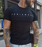 Koszulki męskie - Koszulka męska czarna Furia Wear - miniaturka - grafika 1