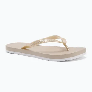 Japonki damskie Calvin Klein YW0YW01720 Thong+ Tpu Metallic eggshell/bright white - Klapki i japonki damskie - miniaturka - grafika 1