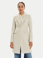 Płaszcze damskie - Fracomina Płaszcz przejściowy FR24WC1010W74401 Écru Regular Fit - miniaturka - grafika 1