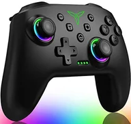 Akcesoria do Nintendo - DinoFire Switch Controller z 2 przyciskami tylnymi Macro programowalnymi/światła LED, 1000 mAh, kontroler do Nintendo Switch/Lite/OLED, kompatybilny z systemem Android/iOS/PC - miniaturka - grafika 1