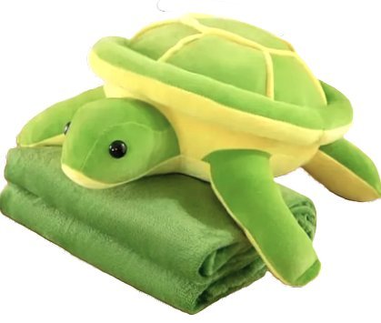 ŻÓŁW Z KOCYKIEM ZABAWKA PLUSZOWA MASKOTKA PRZYTULANKA