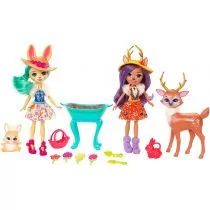 Mattel Enchantimals Wielopak Lalki + Zwierzątka - Lalki dla dziewczynek - miniaturka - grafika 1