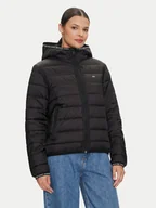 Kurtki damskie - Kurtka przejściowa damska krótka z kapturem Tommy Hilfiger DW0DW18308-BDS XS Czarna (8720636975474) - miniaturka - grafika 1
