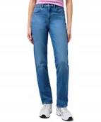 Spodnie damskie - Jeansy Wrangler Straight 112351740 Mid Wash W 29 / L 32 - miniaturka - grafika 1