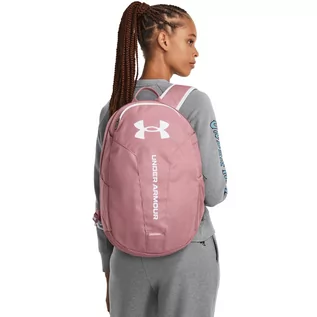 Torebki damskie - Damski plecak treningowy Under Armour UA Hustle Lite Backpack - różowy - UNDER ARMOUR - grafika 1