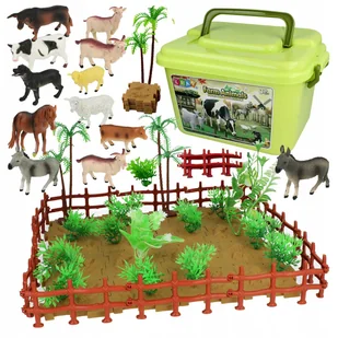FIGURKI ZWIERZĘTA DOMOWE DUŻA FARMA ZESTAW SKRZYNKA KUFEREK ZABAWKI 57EL - Zabawki interaktywne dla dzieci FIGURKI ZWIERZĘTA DOMOWE DUŻA FARMA ZESTAW SKRZYNKA KUFEREK ZABAWKI 57EL - Zabawki interaktywne dla dzieci - miniaturka - grafika 1