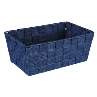 Organizer DOMI 10 x 25 x 15 cm pleciony granat - Pojemniki łazienkowe - miniaturka - grafika 1