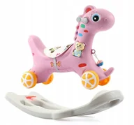 Skoczki dla dzieci - KOŃ NA BIEGUNACH KONIK DUŻY BUJAK 2w1 JEŹDZIK DLA DZIECI HORSE DŹWIĘK KOLOR - miniaturka - grafika 1