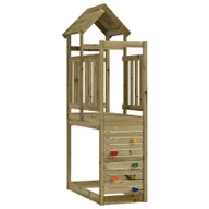 Place zabaw - The Living Store Domek do placu zabaw ze ścianką wspinaczkową - 53x110 -5x214 cm - Domek Do Zabawy - miniaturka - grafika 1
