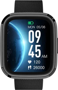 Garett GRC Style Czarny Stalowy - Smartwatch - miniaturka - grafika 1