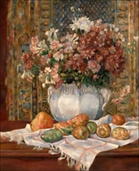 Plakaty - Galeria Plakatu, Plakat, Still Life With Flowers And Prickly Pears, Auguste Renoir, 70x100 cm - miniaturka - grafika 1