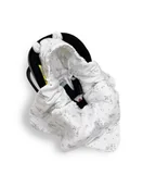 Koce i narzuty dla dzieci - Lulumi Kocyk do fotelika bambusowy 3-punktowy Little sheep - miniaturka - grafika 1