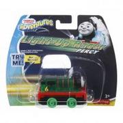 Pociągi dla dzieci - Mattel Tomek i Przyjaciele Lokomotywki ze światełkami, Percy - miniaturka - grafika 1