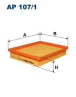 Filtry powietrza - Filtr powietrza FILTRON AP107/1 2811322380 AP107/1 - miniaturka - grafika 1