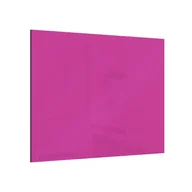 Tablice i flipcharty - Tablica szklana magnetyczna Mademoiselle Fuchsia 45x45cm - bezramowa tablica szklana, szkło hartowane na magnesy neodymowe - miniaturka - grafika 1