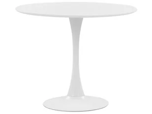 Beliani Stół do jadalni okrągły 90 cm biały BOCA - Stoły - miniaturka - grafika 1