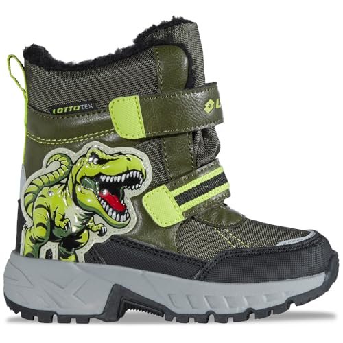 Lotto NUTAK TEX K Unisex Kids śniegowce, oliwkowe/zielone, 29 EU, olive green, 29 EU