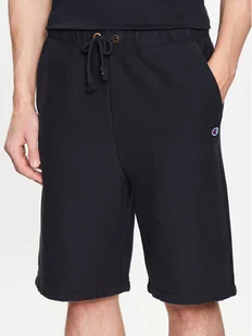 Champion Szorty sportowe 218650 Czarny Regular Fit - Spodenki męskie - miniaturka - grafika 1