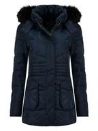 Płaszcze damskie - Geographical Norway Płaszcz zimowy "Bouvar" w kolorze granatowym - miniaturka - grafika 1