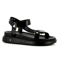 Sandały damskie - Czarne sandały damskie CARINII - Carinii - miniaturka - grafika 1