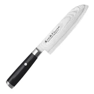 Noże kuchenne - Satake Cutlery Mfg Damascus Nóż Santoku 17 cm - miniaturka - grafika 1
