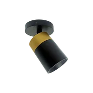 Lampy sufitowe - OxyLED Lampa sufitowa CROSTI LACCE RO SLIM czarno/złota 894781 894781 - miniaturka - grafika 1