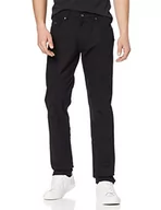 Spodnie męskie - bugatti Spodnie męskie Regular Fit czarne lub niebieskie długo utrzymujące się kolory z pięcioma kieszeniami, bawełna stretch, czarny (Black 290), 33W x 36L - miniaturka - grafika 1