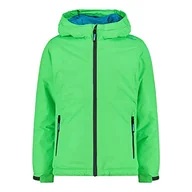 Kurtki i płaszcze dla dziewczynek - CMP - Kid G Jacket Fix Hood, Girl, Mela Fluo, 110 - miniaturka - grafika 1