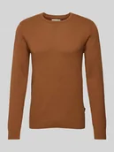 Swetry męskie - Sweter z dzianiny z fakturowanym wzorem - miniaturka - grafika 1