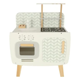 Kuchnia dla dzieci drewniana MDF LULILO retro akcesoria 72,7cm - Zabawki AGD - miniaturka - grafika 1