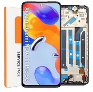 Części serwisowe do telefonów - ORYGINAŁ WYŚWIETLACZ EKRAN DO TELEFONU XIAOMI REDMI NOTE 11 PRO 5G RAMKA - miniaturka - grafika 1