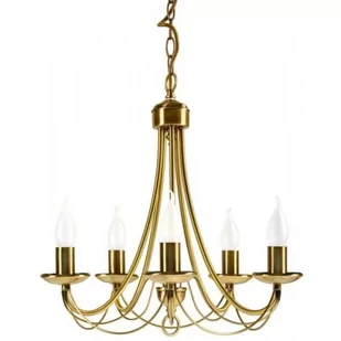 Candellux Żyrandol LAMPA wisząca OPRAWA klasyczna MUZA 35-69170 Patyna płomyk - Lampy sufitowe - miniaturka - grafika 1