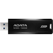 Dyski SSD - Dysk SSD ADATA SC610 500GB USB 3.2 Type-A 3D NAND TLC (SC610-500G-CBK/RD) - miniaturka - grafika 1