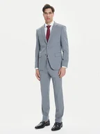 Garnitury - BOSS Garnitur H-Huge 50546087 Szary Slim Fit - miniaturka - grafika 1
