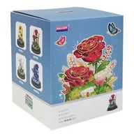 Klocki - Klocki plastikowe QBI Kwiat w kloszu Czerwone róże 1081383 - miniaturka - grafika 1