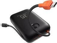 Powerbanki - VEGER powerbank 30000 mAh z wbudowanymi kablami Typ C / Lightning PD QC3.0 35W K3 W3018 czarny - miniaturka - grafika 1