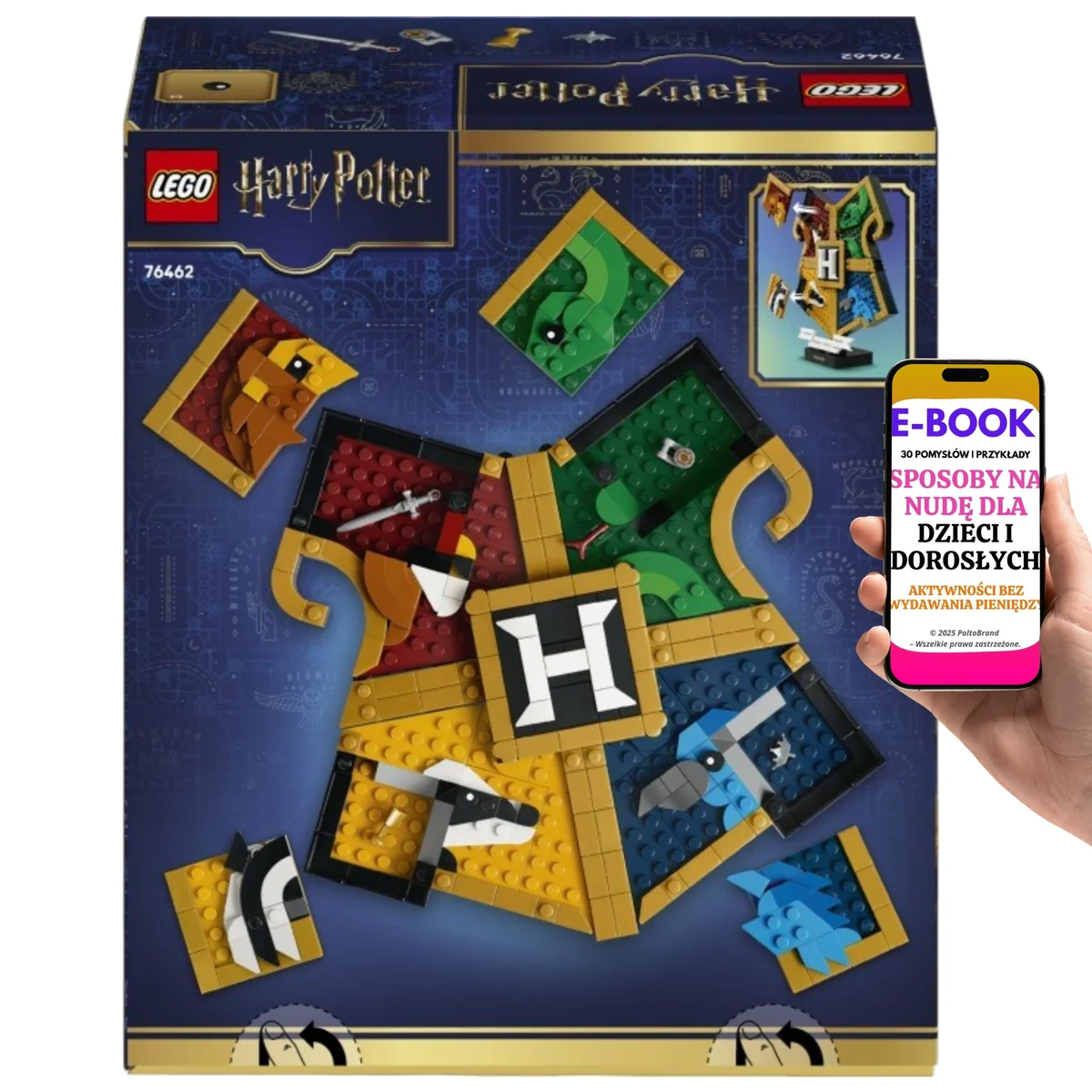 LEGO Harry Potter Herb Hogwartu 76462 Klocki Dekoracja Prezent Dla Dziewczynki