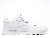 Buty sportowe damskie - Buty damskie Reebok Classic Leather białe skóra 100010471 37 - miniaturka - grafika 1