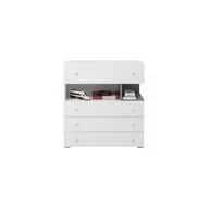 Komody - Komoda z Szufladami SI11 Sigma Meblar Beton / Biały Lux / Dąb - miniaturka - grafika 1