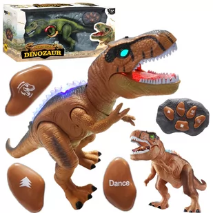 Interaktywny Dinozaur Zdalnie Sterowany Robot Led Brązowy Y458B - Zabawki interaktywne dla dzieci Interaktywny Dinozaur Zdalnie Sterowany Robot Led Brązowy Y458B - Zabawki interaktywne dla dzieci - miniaturka - grafika 1