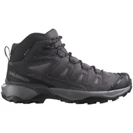 Buty trekkingowe damskie - Buty damskie Salomon X Ultra 360 Leather Mid Gore-Tex Rozmiar butów (UE): 42 / Kolor: szary - miniaturka - grafika 1