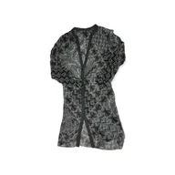 Swetry damskie - Długa rozpinana narzutka damska BCBG MAXAZRIA L - miniaturka - grafika 1