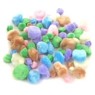 Zabawki kreatywne - Dalprint Pompony akrylowe mix pastel - miniaturka - grafika 1