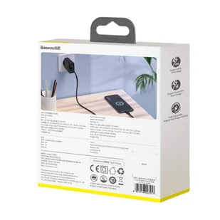 Baseus szybka ładowarka sieciowa USB / USB Typ C VOOC Quick Charge 4.0+ Power Delivery 3.0 + kabel USB - USB Typ C 1m czarny (TZCCFS-H01) - Ładowarki do telefonów - miniaturka - grafika 20