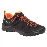 Buty sportowe męskie - Salewa Wildfire Leather Shoes Men, czarny/pomarańczowy UK 10,5 | EU 45 2022 Buty podejściowe 00-0000061395-938-10,5 - miniaturka - grafika 1