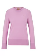 Swetry damskie - BOSS Damski sweter C_fonneta Knitted_Sweater, Open Pink696, XS - miniaturka - grafika 1